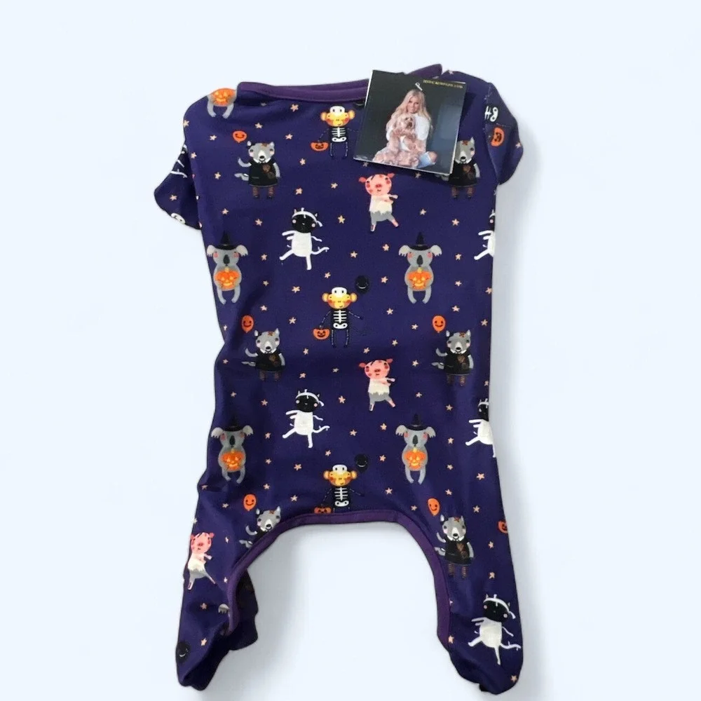 Jessica‎ Simpson Pet Apparel Dog Halloween Print Cute Costume Nwt Med